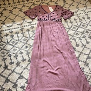 Mauve maxi dress
